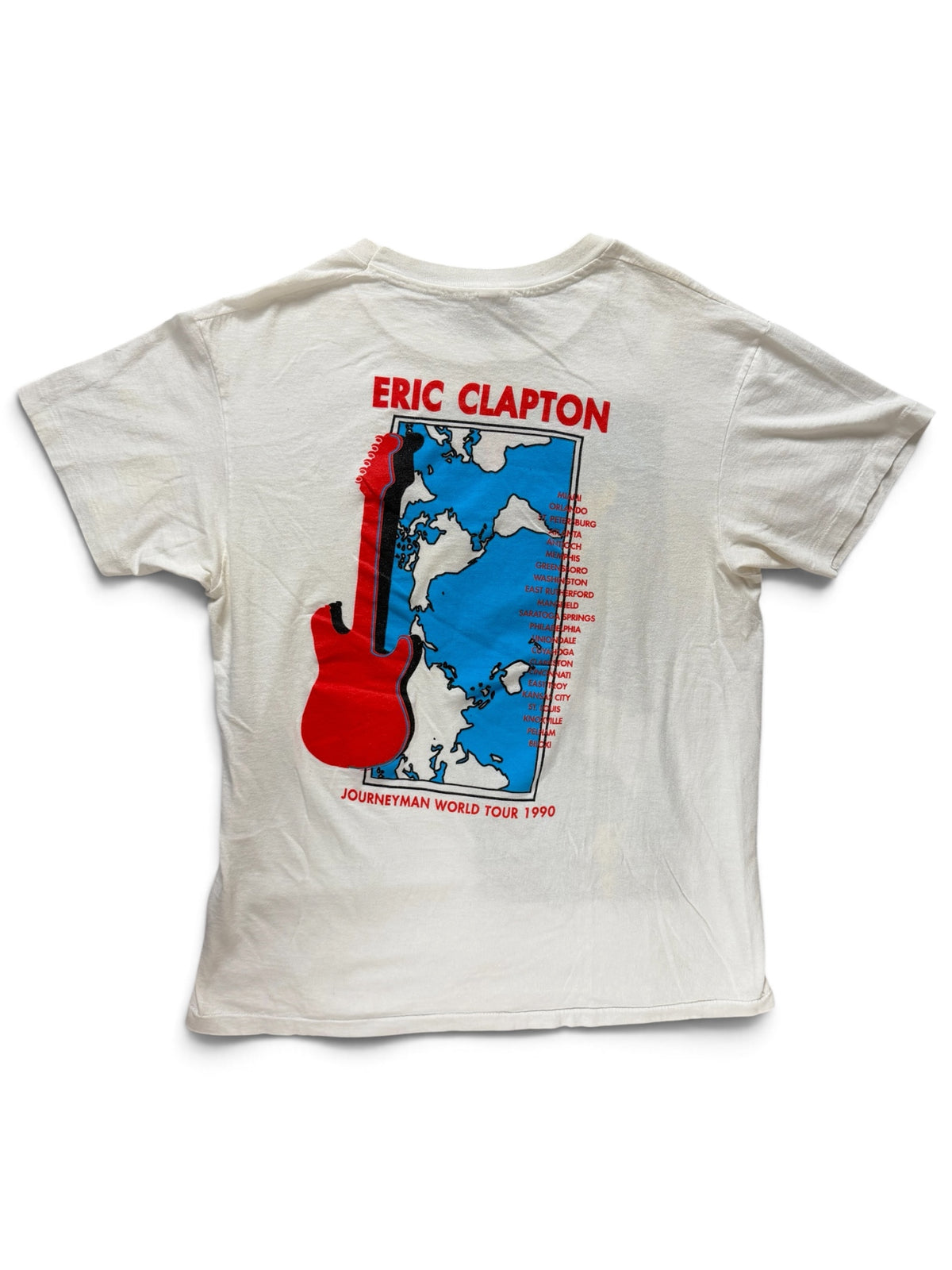 Vintage Eric Clapton 1990 Journeyman World Tour Tee