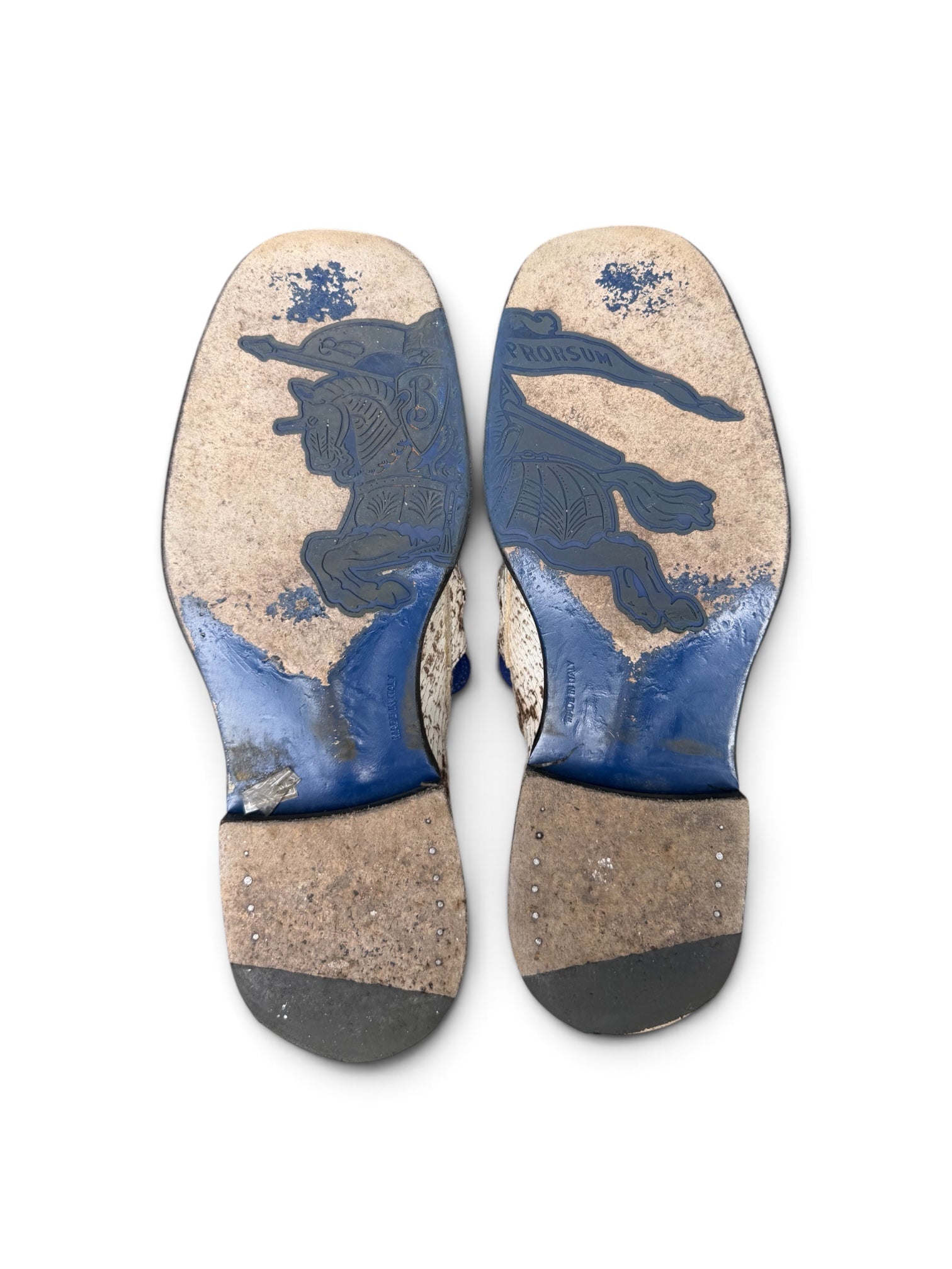 Burberry Snakeskin Loafers