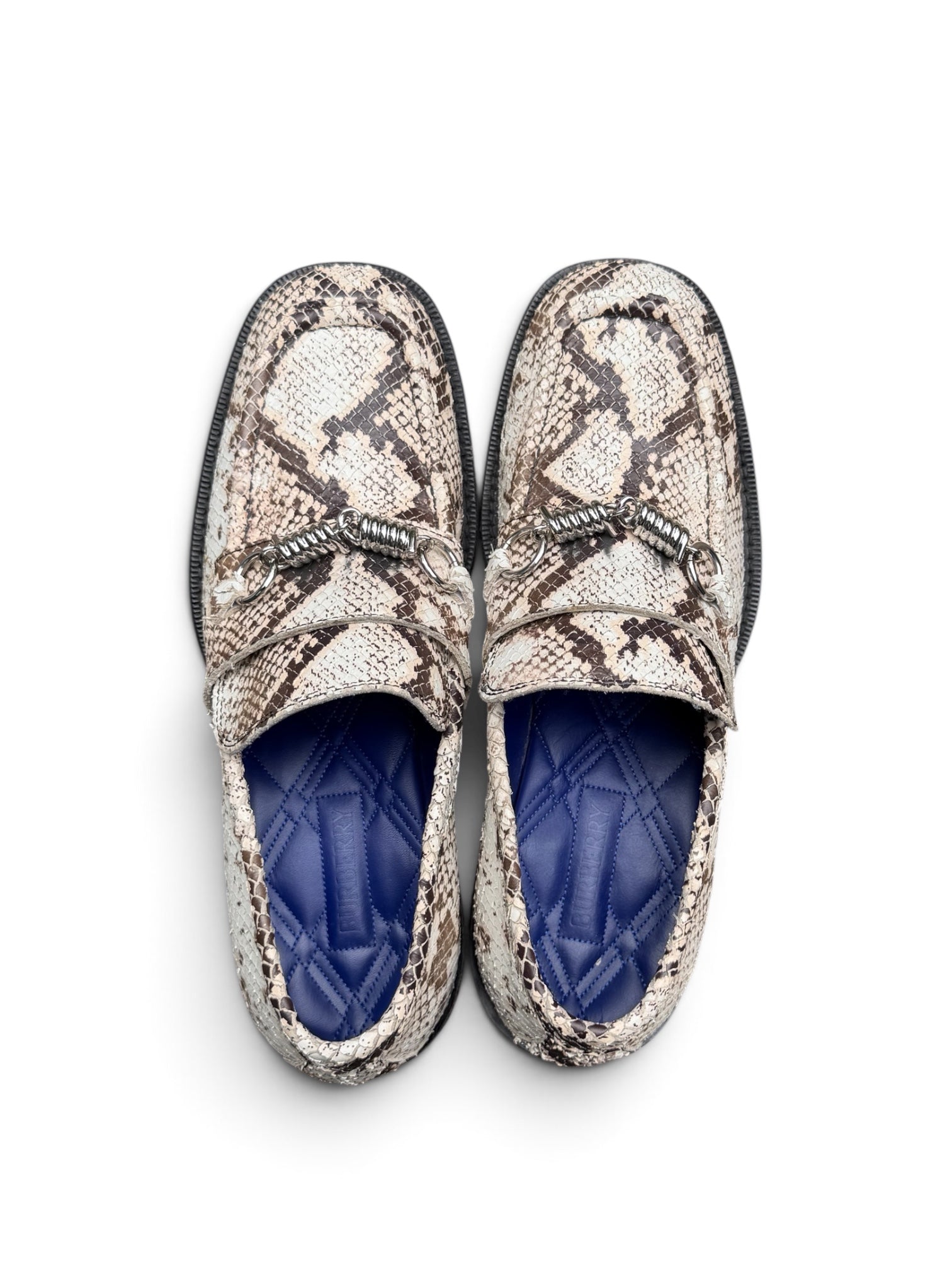 Burberry Snakeskin Loafers