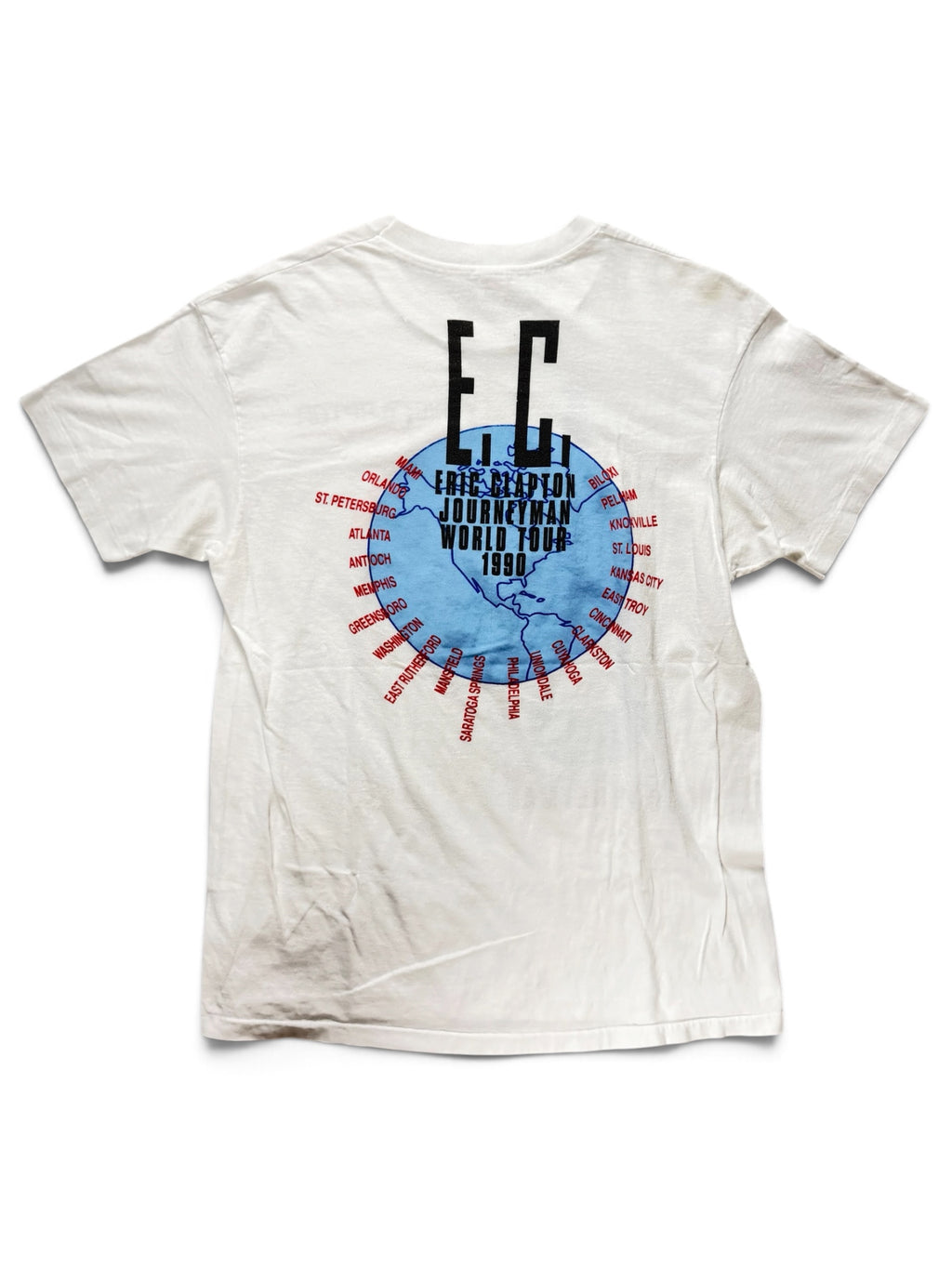 Vintage Eric Clapton 1990 Journeyman World Tour Tee