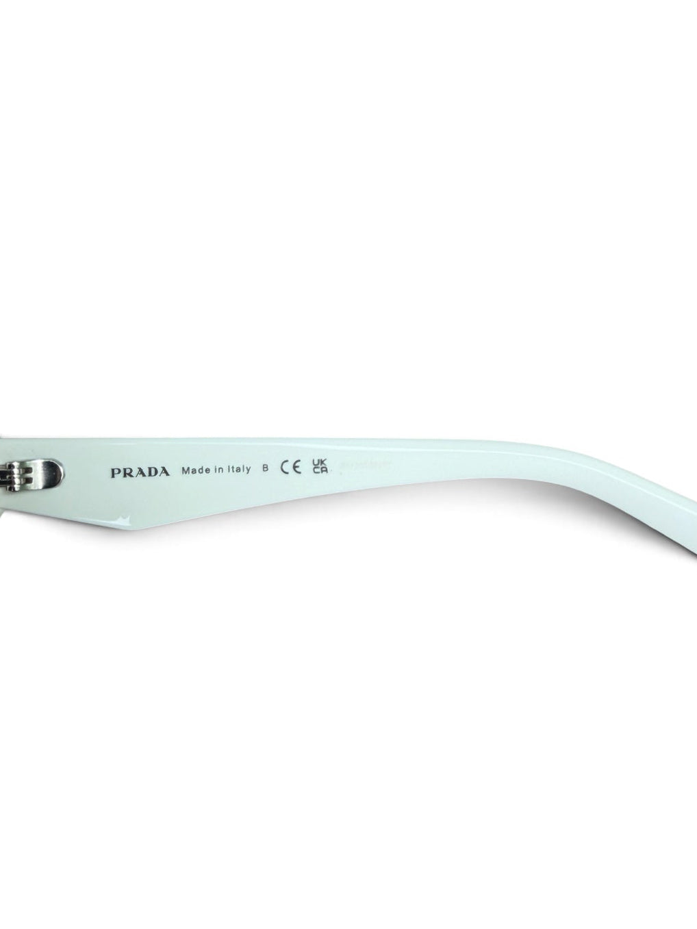 Prada White Cat-Eye Sunglasses