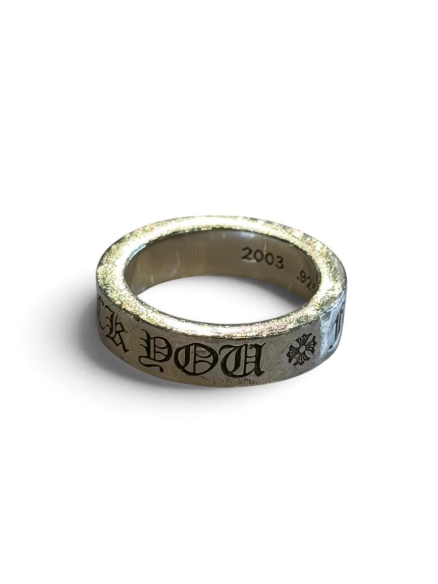 Chrome Hearts .925 Fuck You ring