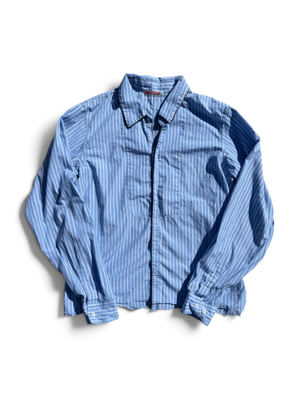 Prada cropped button down