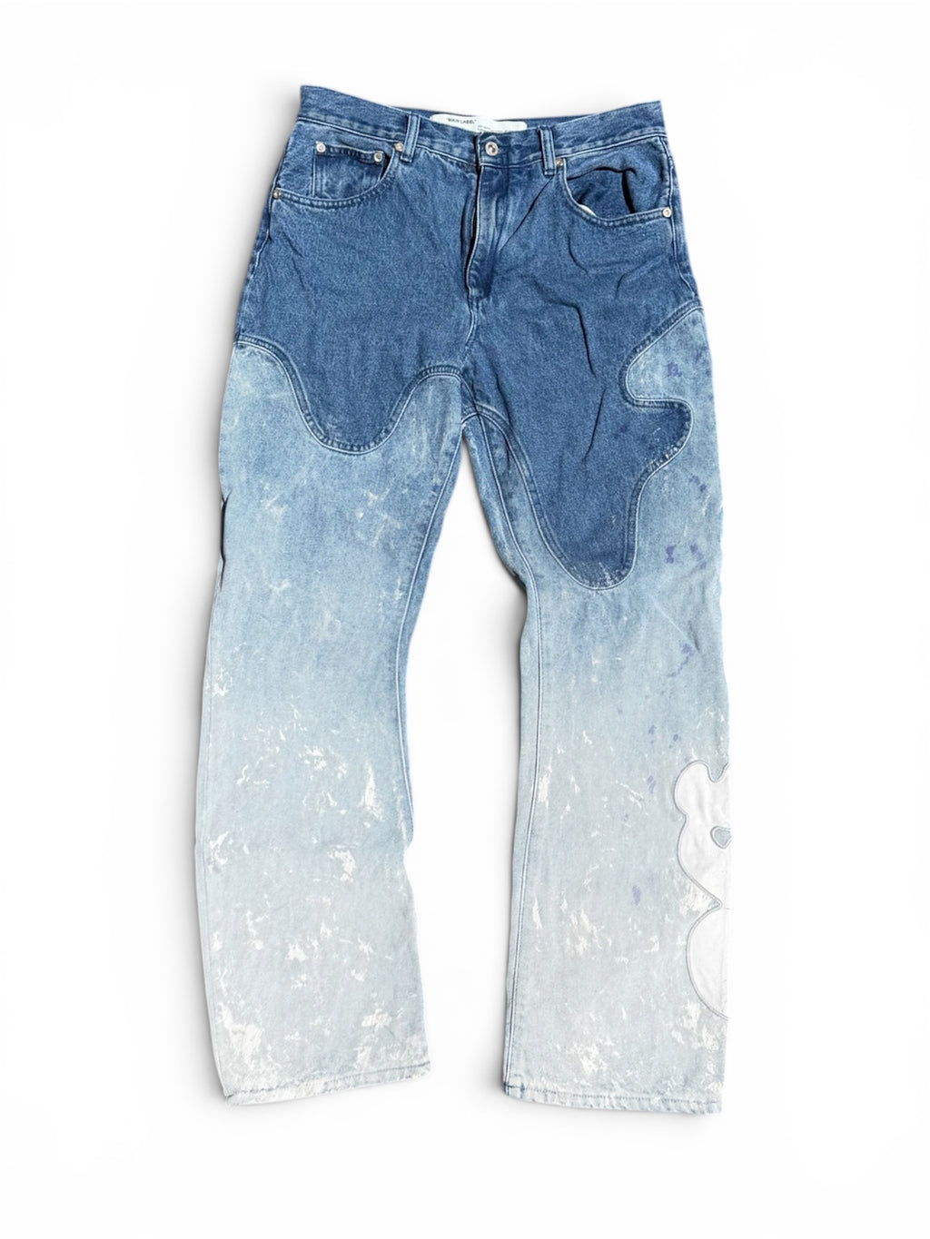 Off-White™️ Bleached Denim Jeans