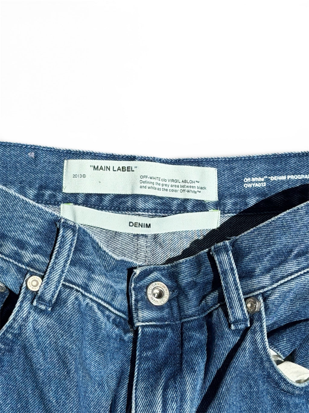 Off-White™️ Bleached Denim Jeans