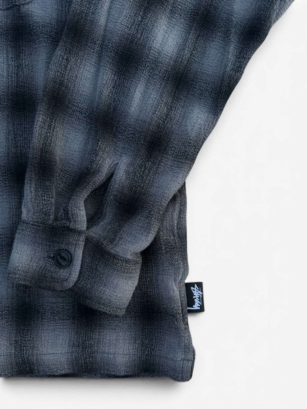 Stussy flannel zip up shirt